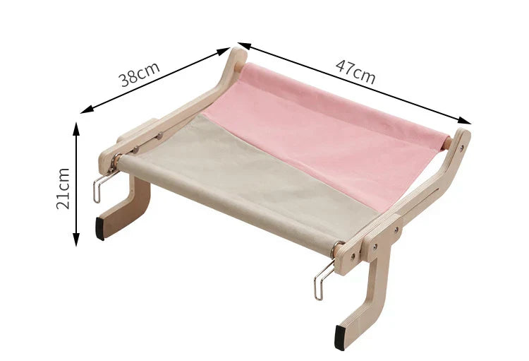 Cozy Cat Hammock β Wooden Hanging Bed