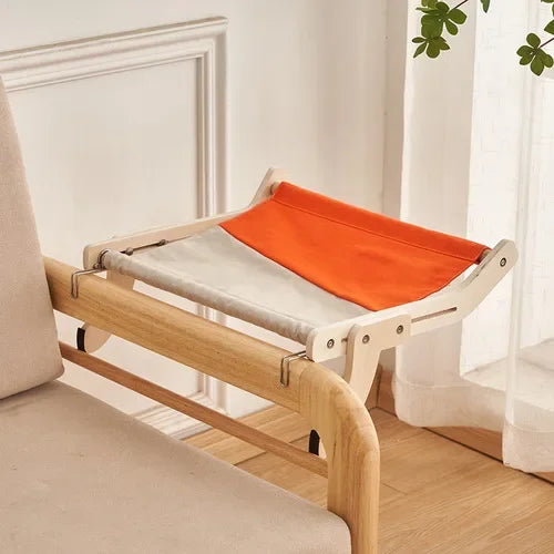 Cozy Cat Hammock β Wooden Hanging Bed