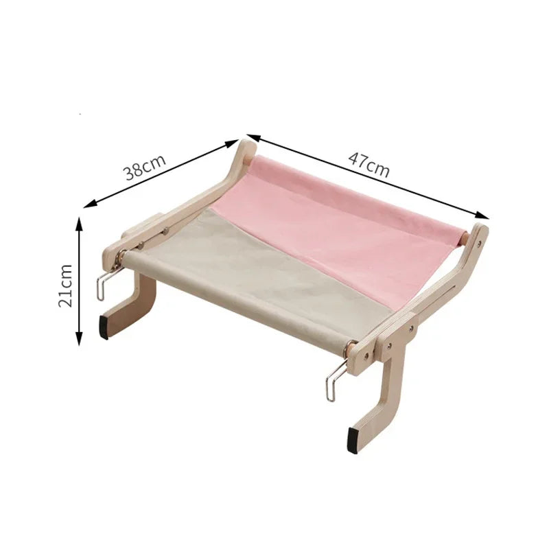 Cozy Cat Hammock β Wooden Hanging Bed
