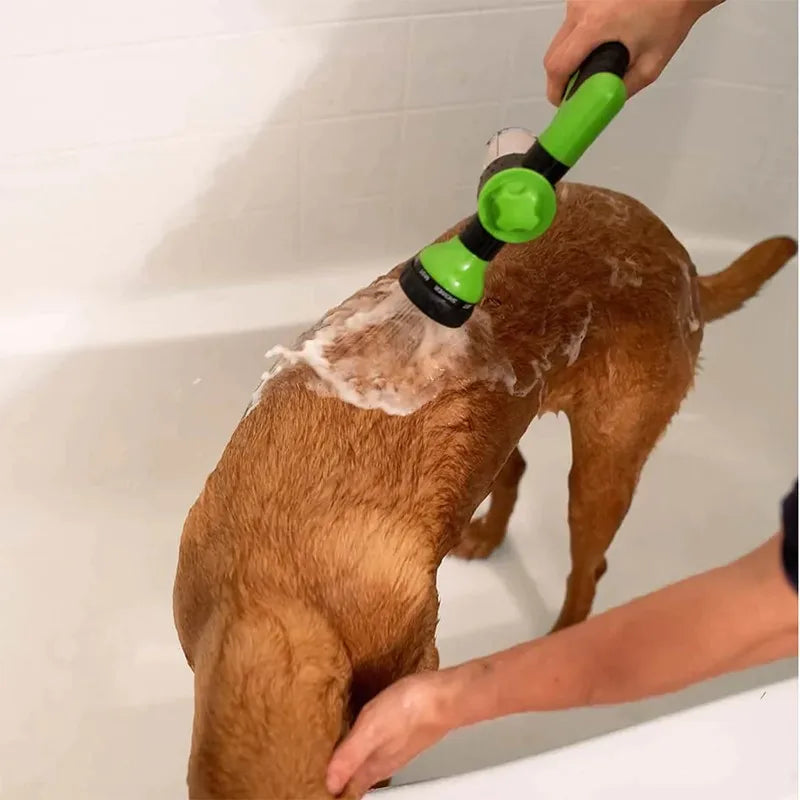 Adjustable Pet Wash Sprayer β Foam & Rinse Hose Attachment for Dogs