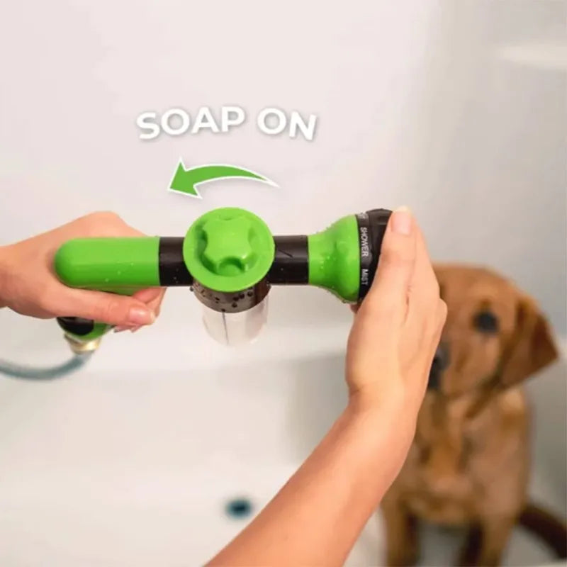 Adjustable Pet Wash Sprayer β Foam & Rinse Hose Attachment for Dogs