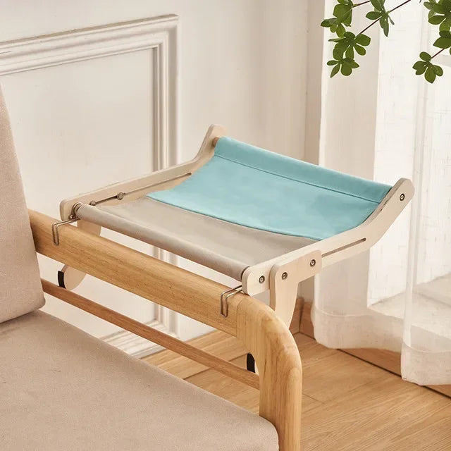 Cozy Cat Hammock β Wooden Hanging Bed