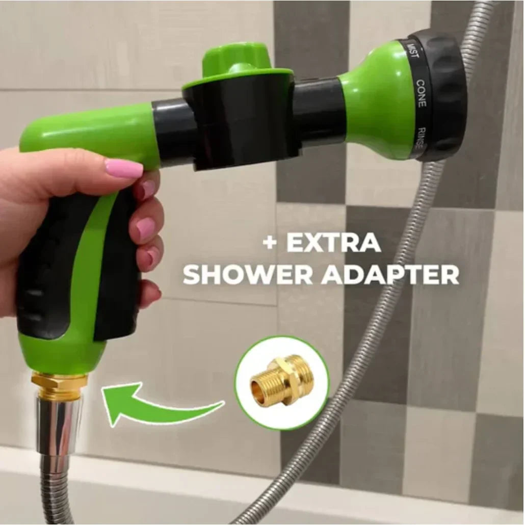 Adjustable Pet Wash Sprayer β Foam & Rinse Hose Attachment for Dogs