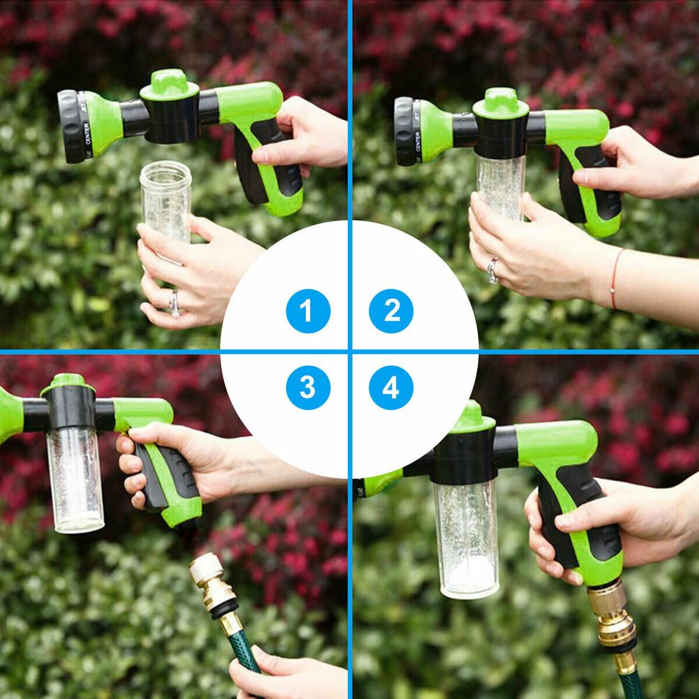Adjustable Pet Wash Sprayer β Foam & Rinse Hose Attachment for Dogs