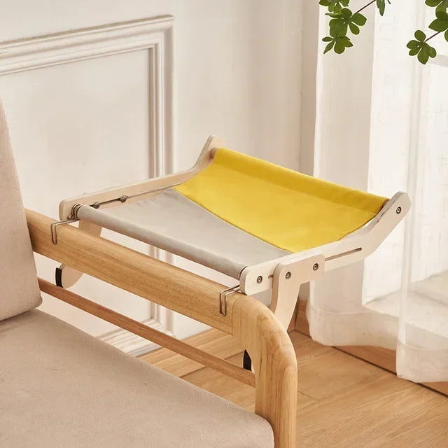 Cozy Cat Hammock β Wooden Hanging Bed