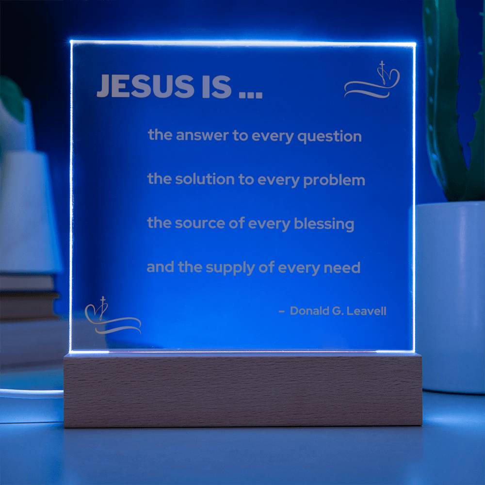 Jesus is the answer - Gold