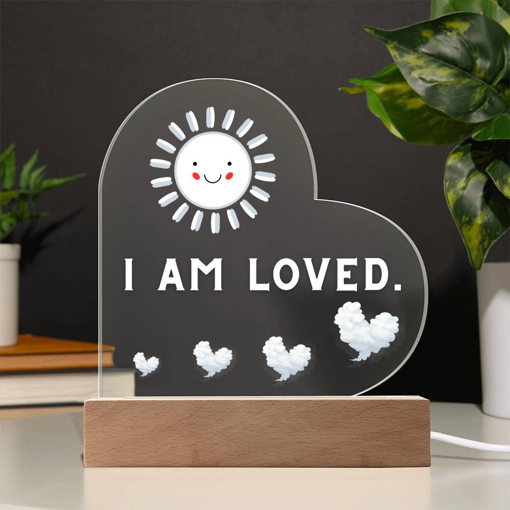 I Am Loved - White Night Light