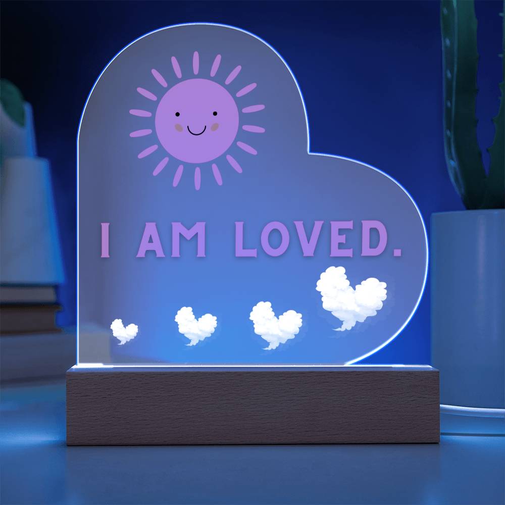 I Am Loved - Pink Night Light