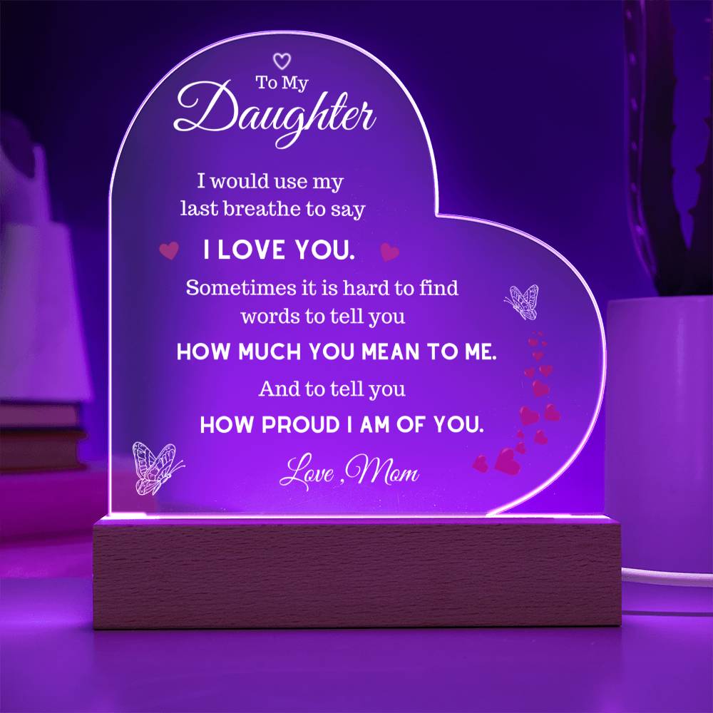 To My Daughter/ Mom - Red Hearts 2
