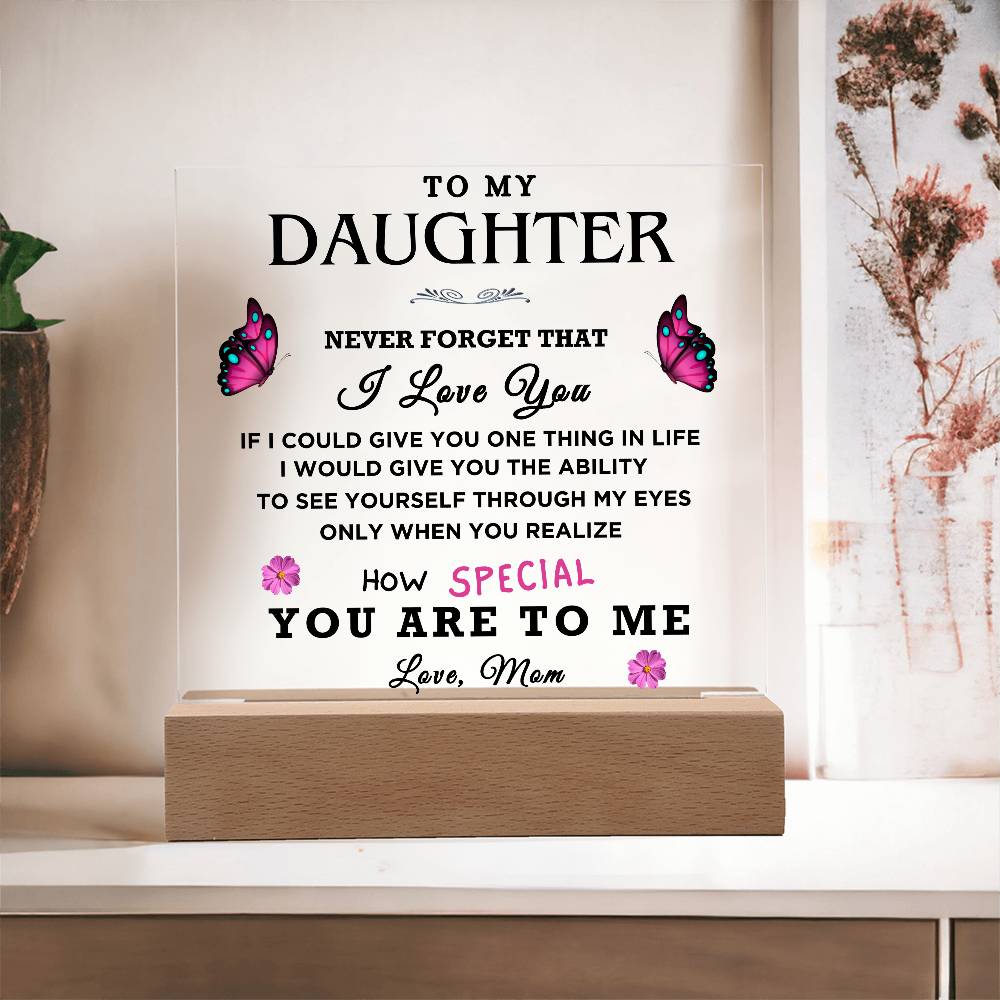To My Daughter/ Mom: Pink Butterflies