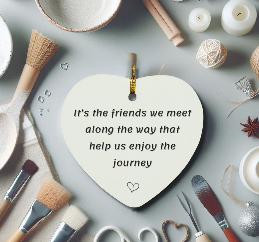 Friends 1- Heart Ornament
