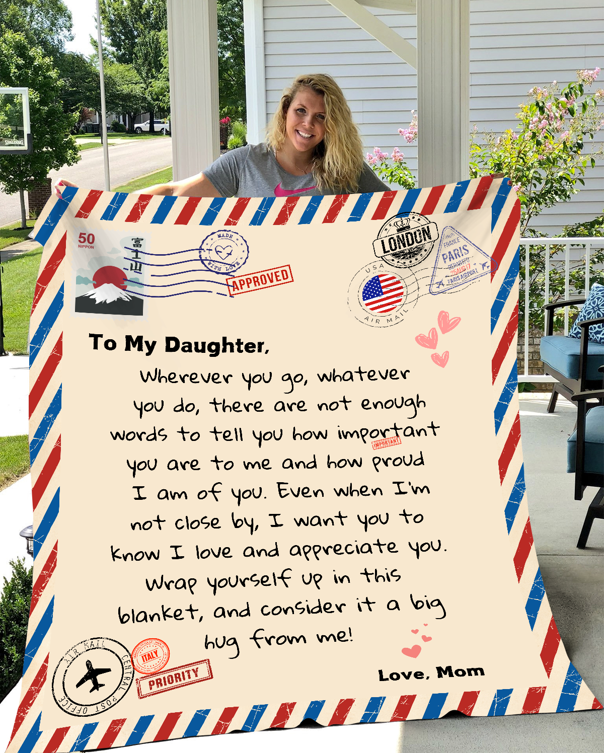 A Letter To My Daughter/ Mom & Dad Blanket- Fleece or Sherpa