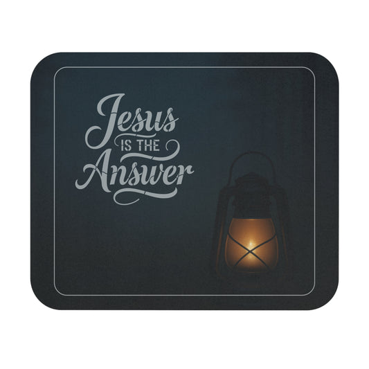 “Jesus Is the Answer Mouse Pad – Faith at Your Fingertips” -1