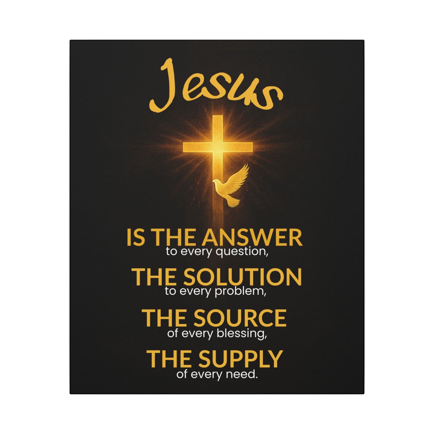 Jesus is... Canvas Print