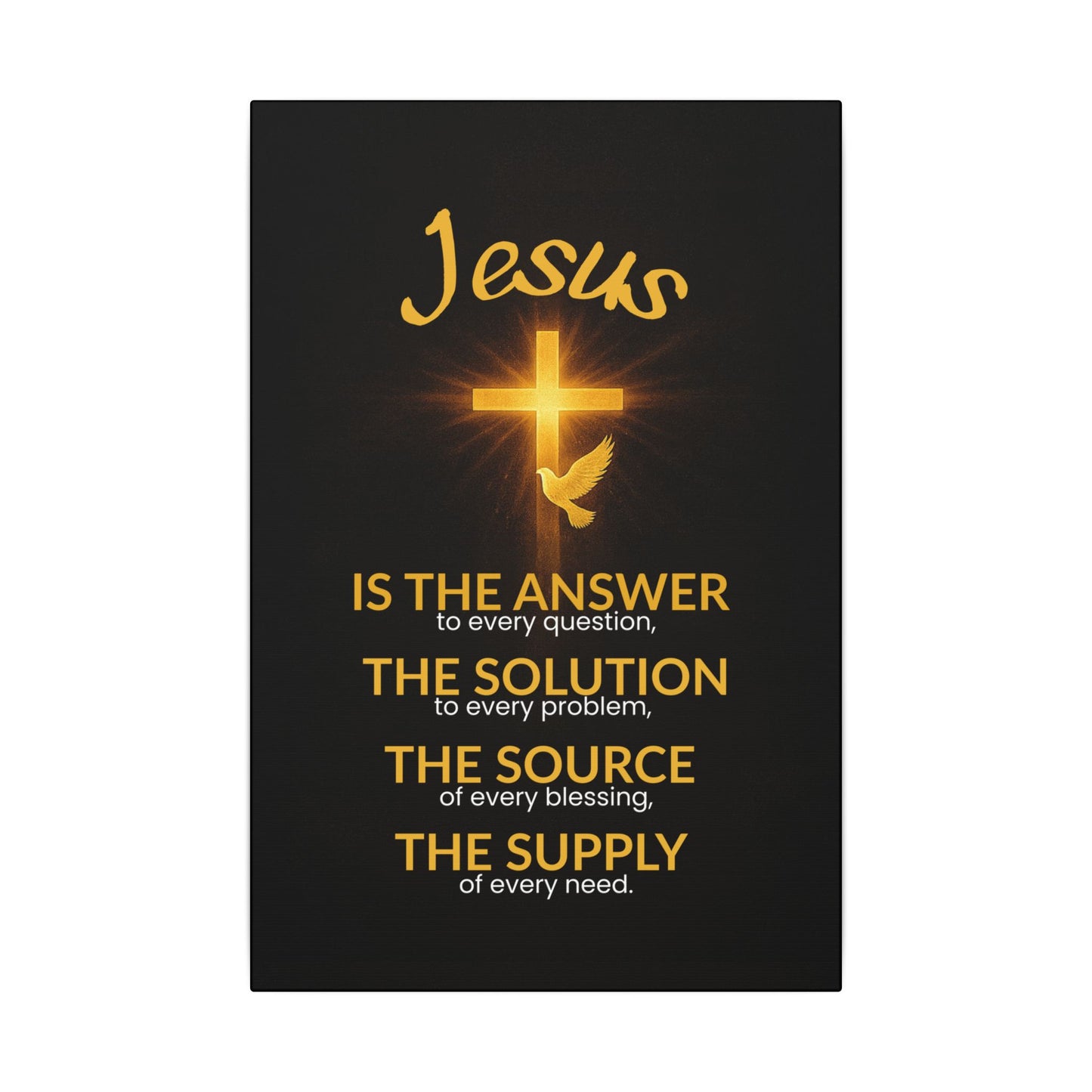 Jesus is... Canvas Print