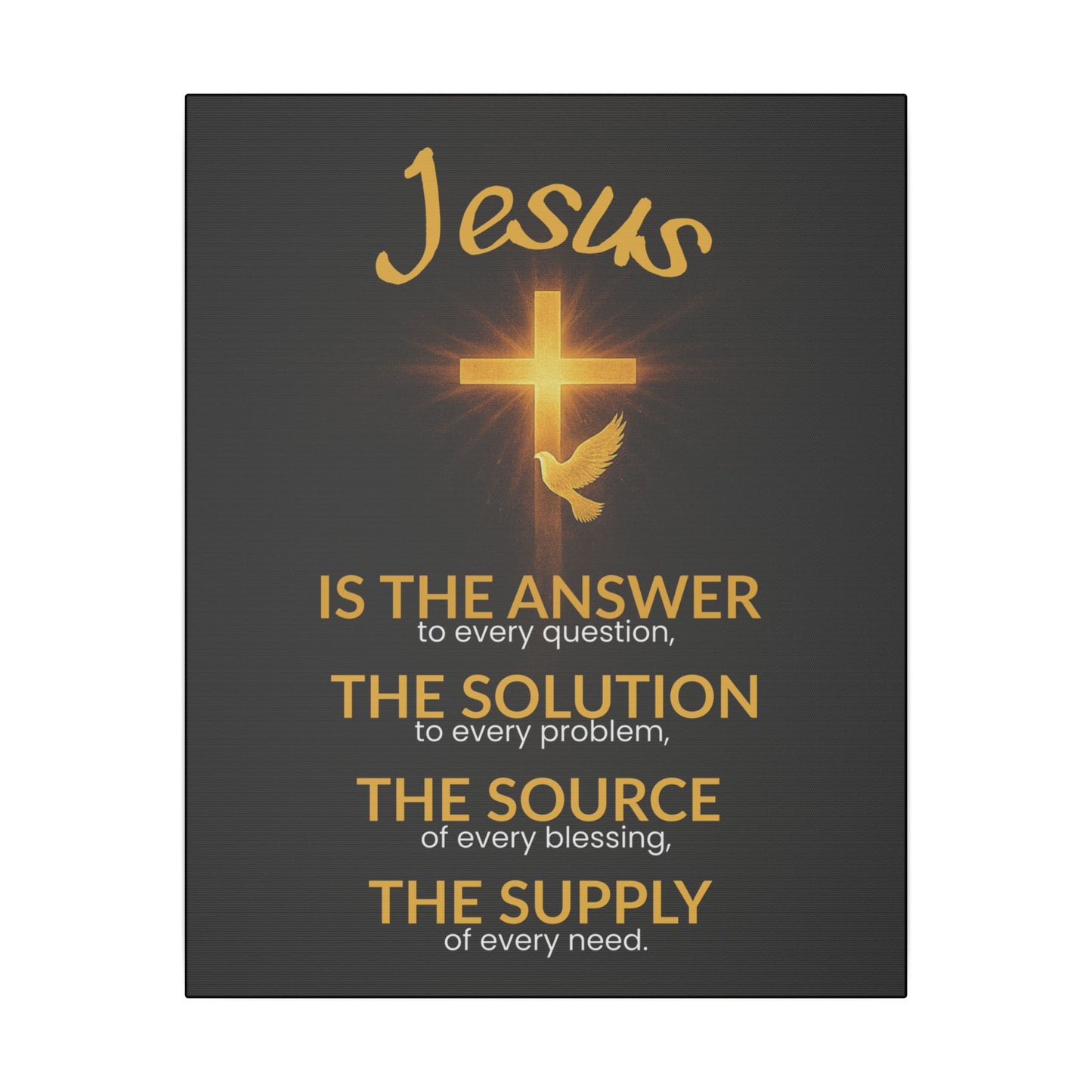 Jesus is... Canvas Print