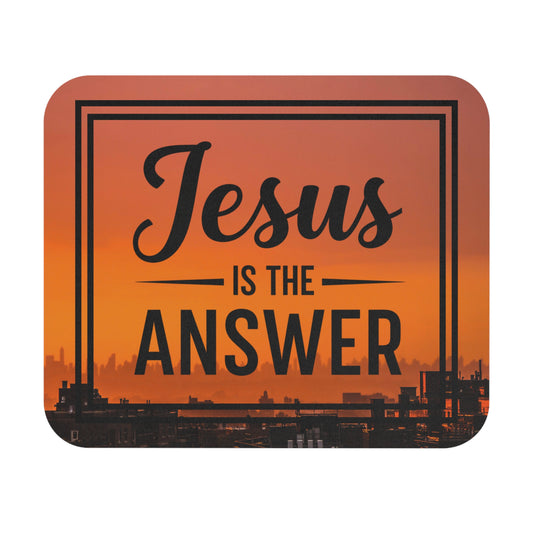 “Jesus Is the Answer Mouse Pad – Faith at Your Fingertips” -3