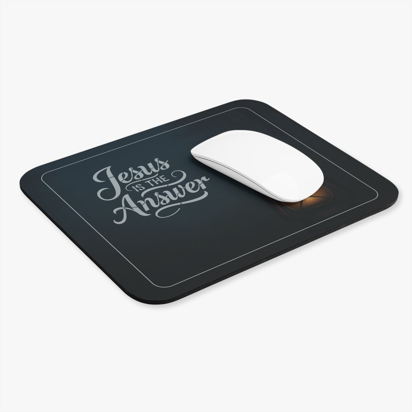 “Jesus Is the Answer Mouse Pad – Faith at Your Fingertips” -1