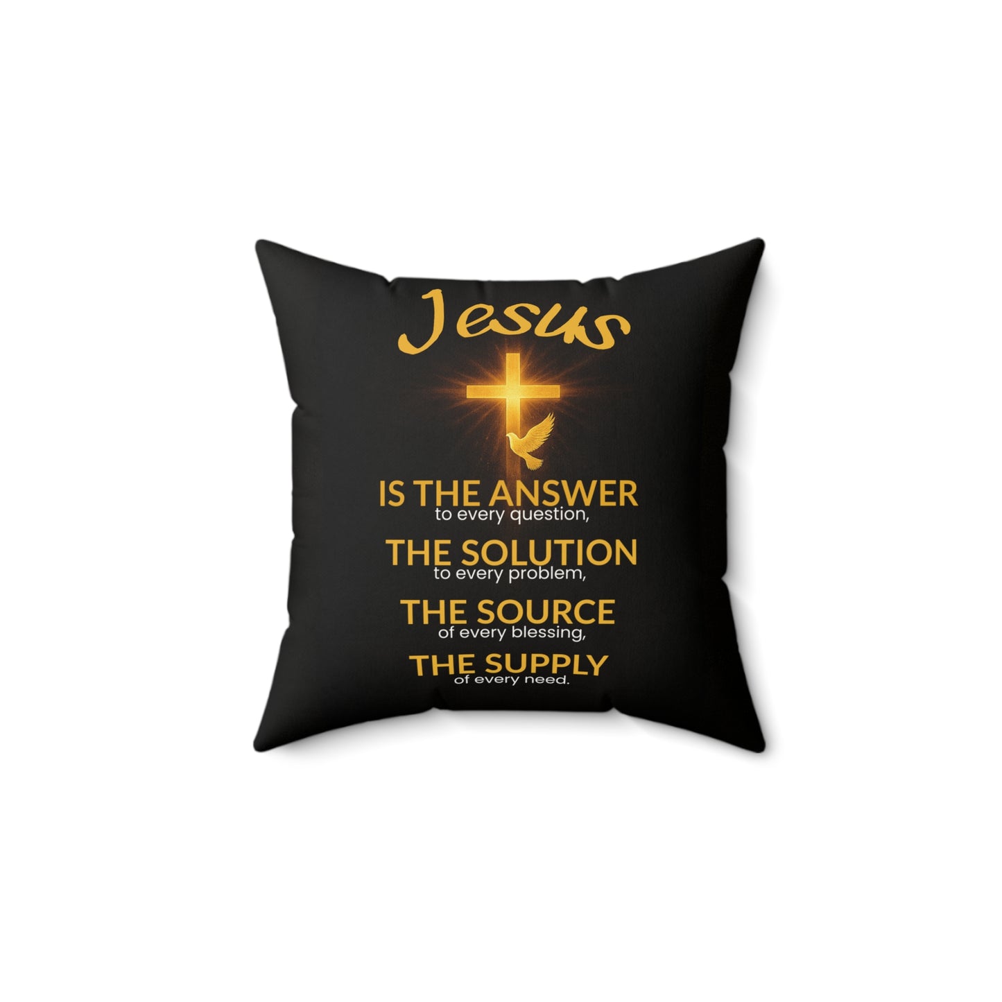 Jesus is ... Faux Suede Square Pillow
