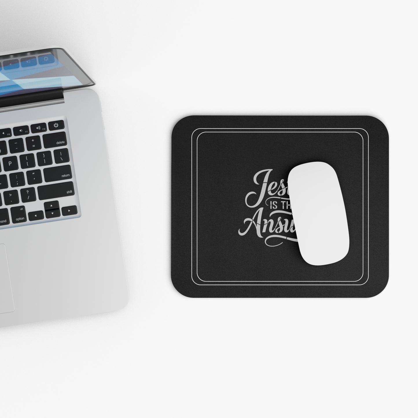 “Jesus Is the Answer Mouse Pad – Faith at Your Fingertips” -6