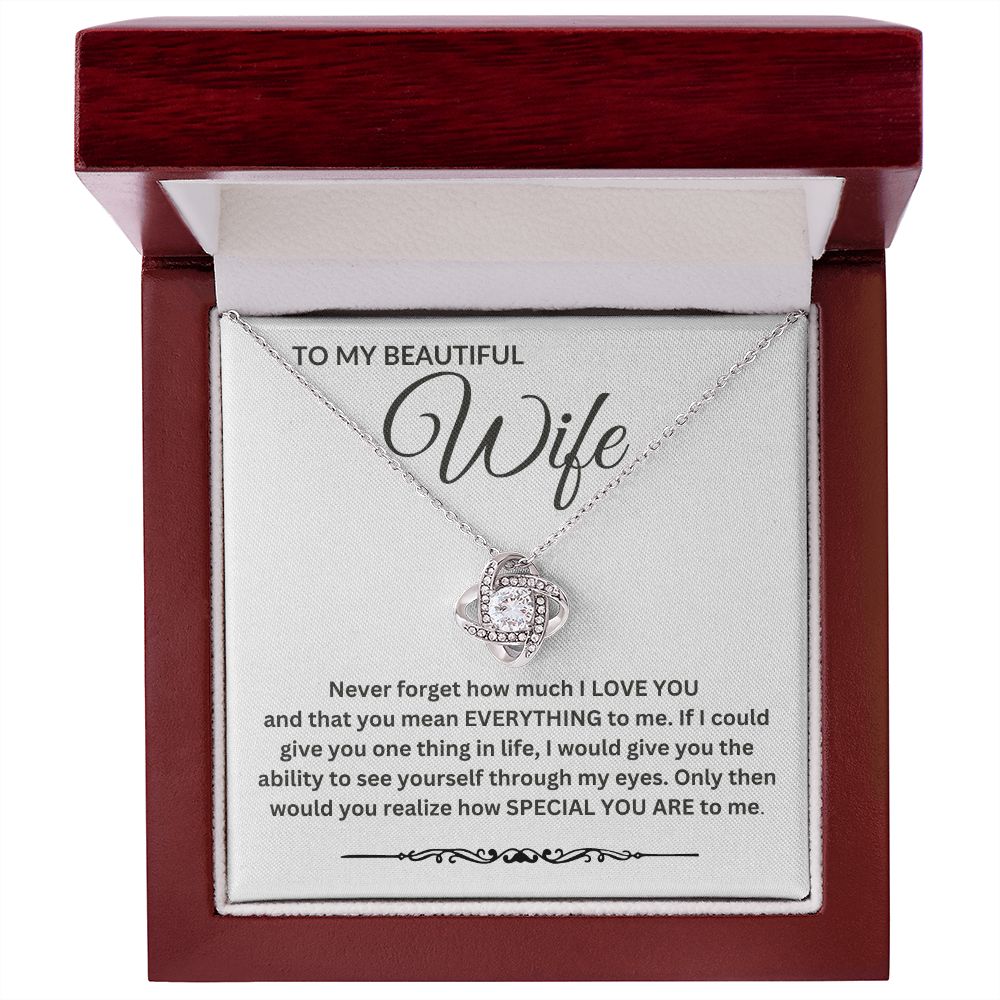 TO MY BEAUTIFUL WIFE / LOVE KNOT - LK100