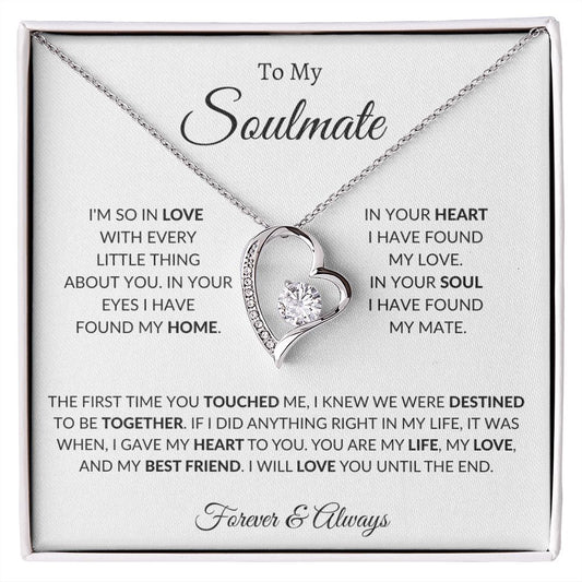 To My Soulmate / Forever Love Necklace 1d